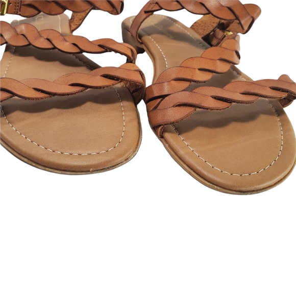 CL Chinese Laundry Brown Braided Sandals 8.5 - Picture 4 of 5
